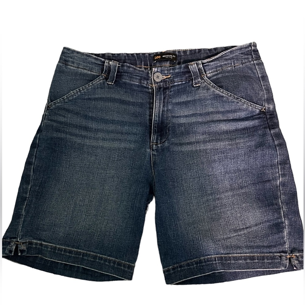 LEE Regular Fit Chino Walking Short, Dark Jean “Expedition,” Sz 12